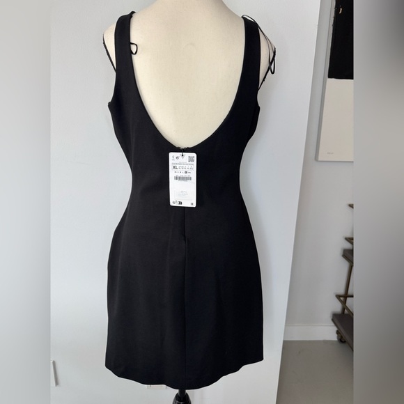 Zara Black Dress with Zipper Accent *NWT* XL - Picture 14 of 17